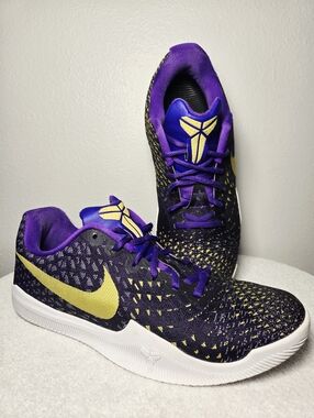 Nike Kobe Mamba Instinct Lakers Fierce Purple Gold 852473-500 Men's Size 9